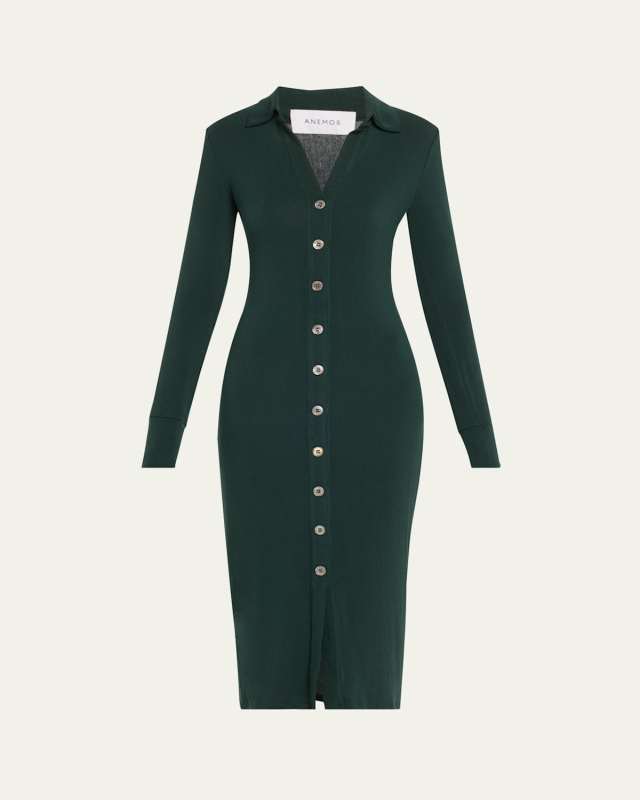 Cardigan Knit Midi Dress